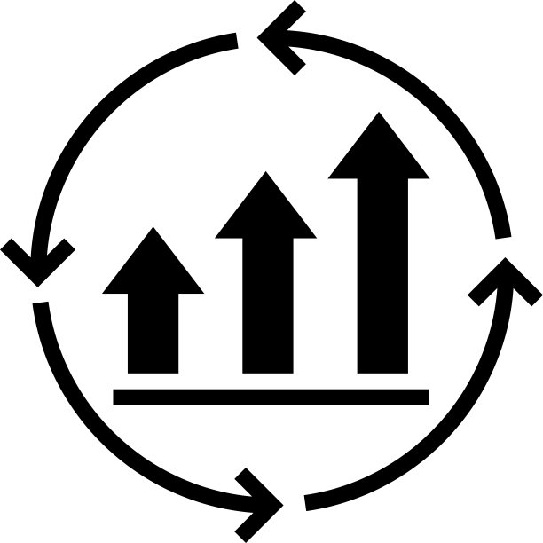 增长图表，持续改进图标矢量图片下载