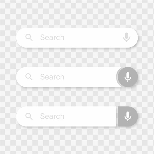 搜索栏框框放大镜图标和语音麦克风图标-用户界面ui，网页图标标志图片下载