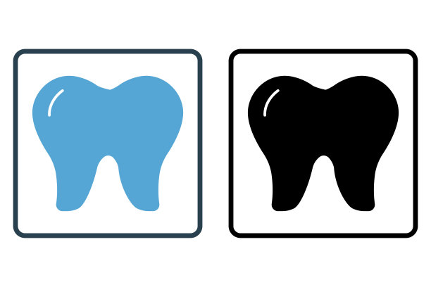 牙齿图标插图。与人体器官有关的图标。实心图标样式。简单的矢量设计可编辑图片下载