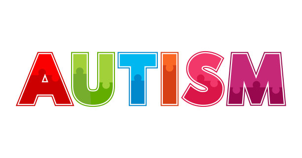 世界自闭症意识日拼图文本图标矢量插图横幅装饰元素图片下载