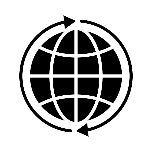 地球仪图标矢量设计模板图片下载