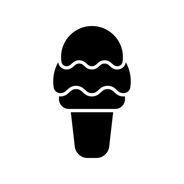 冰淇淋图标矢量可爱的风格图片下载