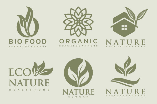 天然产品图标集标志设计图片下载