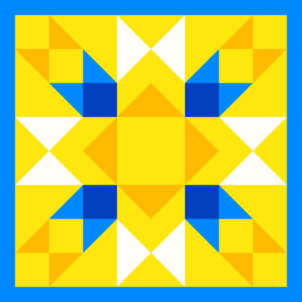 抽象几何星形图案的灵感来自羽绒被绗缝图片下载