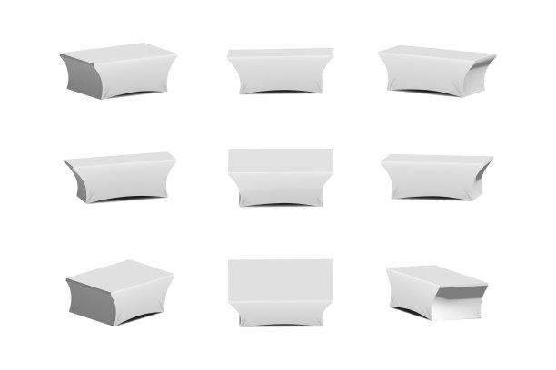 在白色背景矢量插图上设置贸易展览表封面。图片下载