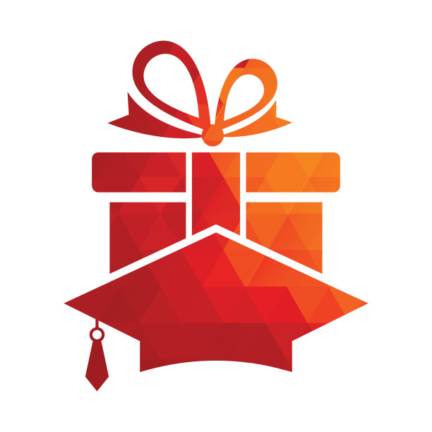 教育礼品标志图标设计。图片下载
