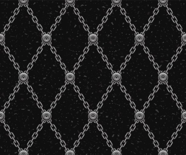 几何图案的钢链，铆钉图片下载