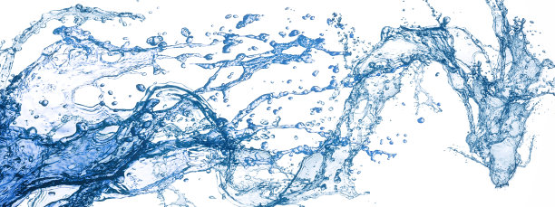 抽象的蓝色水背景旋涡龙形状图片下载