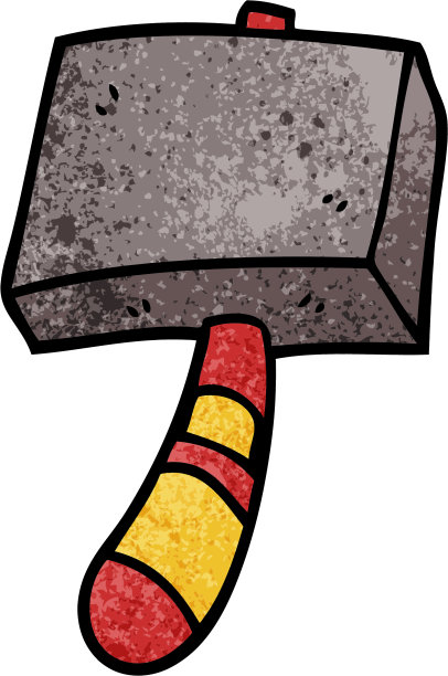 卡通涂鸦锤图片下载