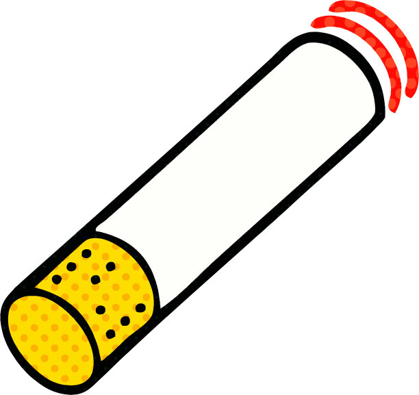 漫画书风格的卡通香烟棒图片下载