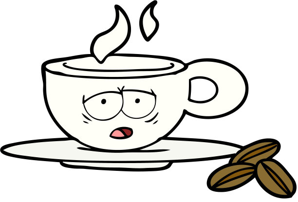 卡通意式咖啡杯图片下载