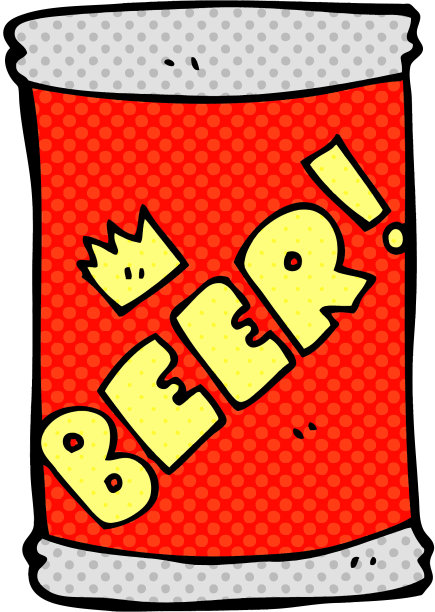 卡通啤酒罐图片下载