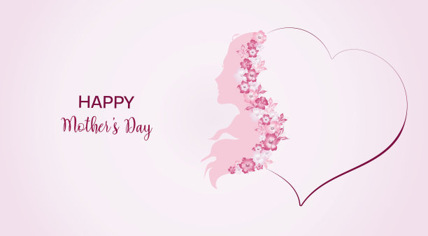 温柔的背景，用鲜花装饰的问候图片下载