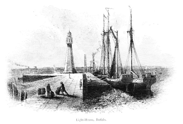 伊利湖灯塔，布法罗，纽约州，美国，地理图片下载