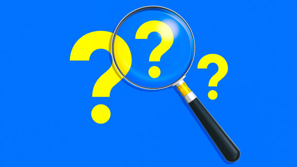 放大镜和问号图片下载