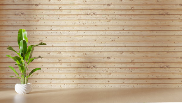 空房间，木墙图片下载