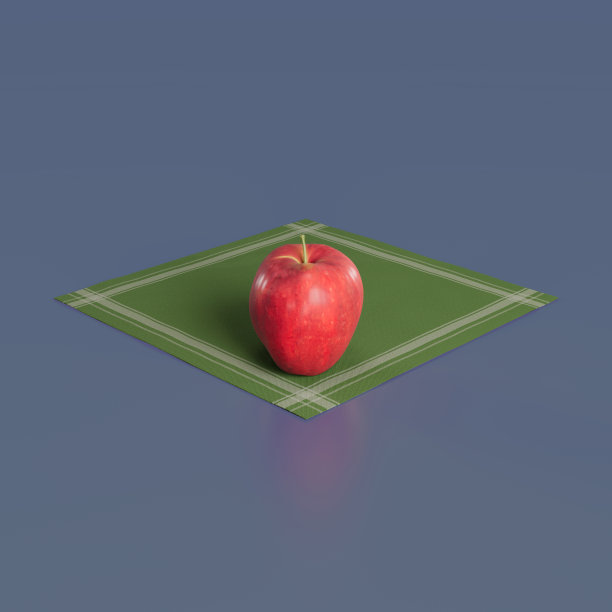 毛巾上的苹果图片下载