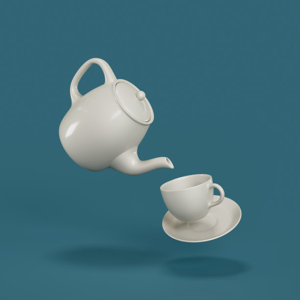 一组白色的陶瓷物品图片下载