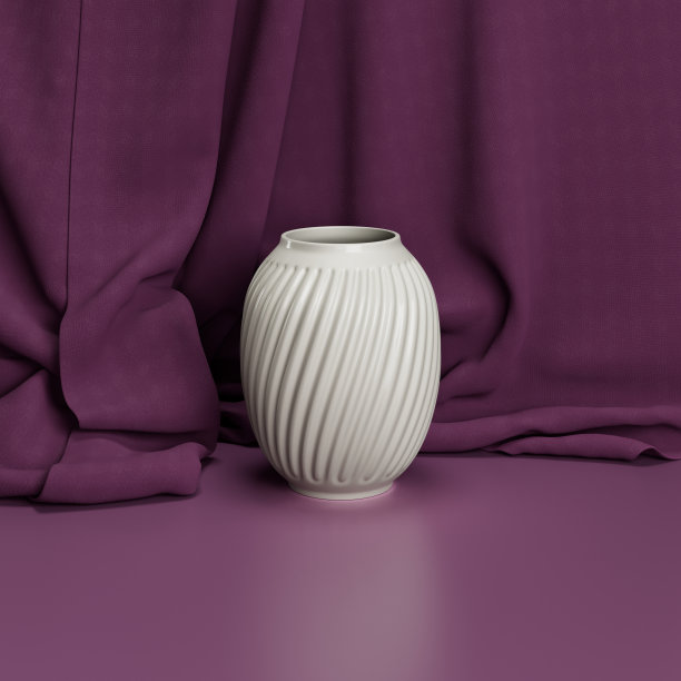 一个带窗帘的花瓶图片下载