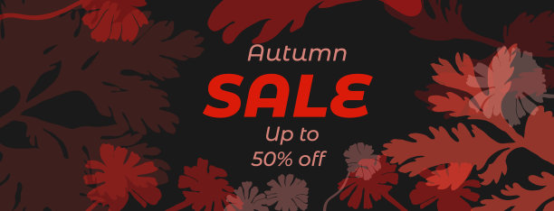 旗帜与样本文本和花卉组成图片下载