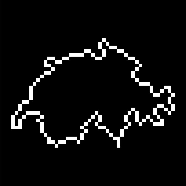 瑞士像素地图。矢量插图。图片下载