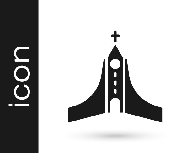 黑色信天翁图标孤立在白色背景。向量图片下载