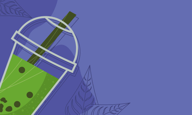 抹茶在外带壶里图片下载