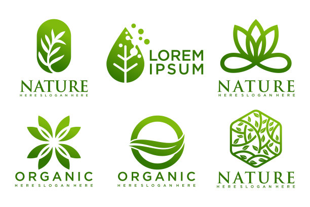 天然产品图标集标志设计图片下载