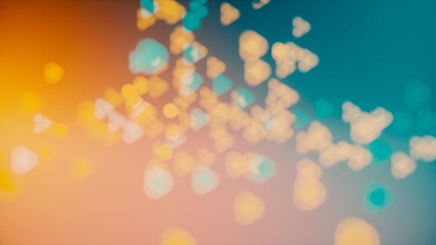 散焦城市夜晚过滤散景抽象背景。三维插图渲染图片下载