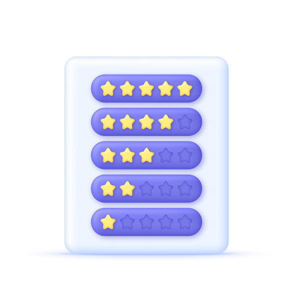 3D反馈情绪量表插图。评价有好有坏。情感形式的反馈。图片下载