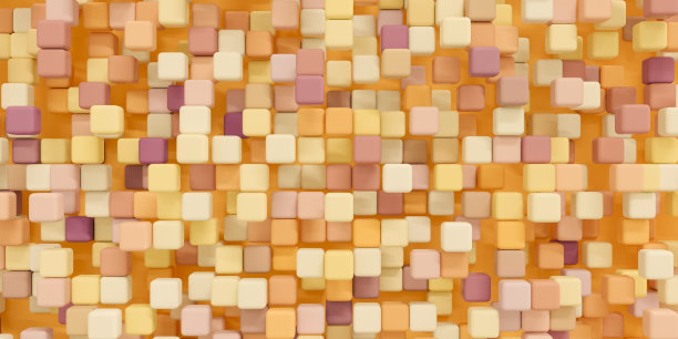 彩色抽象几何三维背景立方体元素和颜色为您的设计。三维效果图图片下载