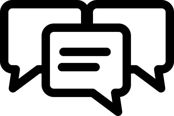 泡泡聊天图标矢量插图图片下载