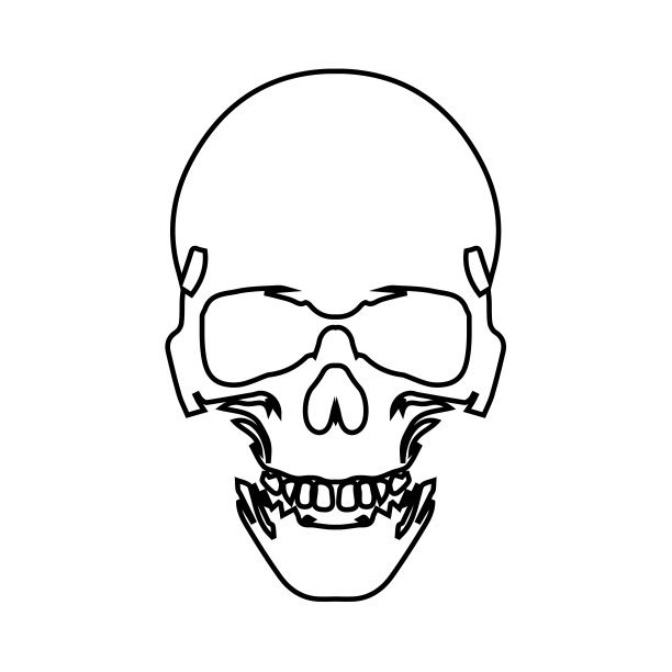 解剖学上正确的人类头骨。死亡头骨或人类头骨的游戏和网站图片下载