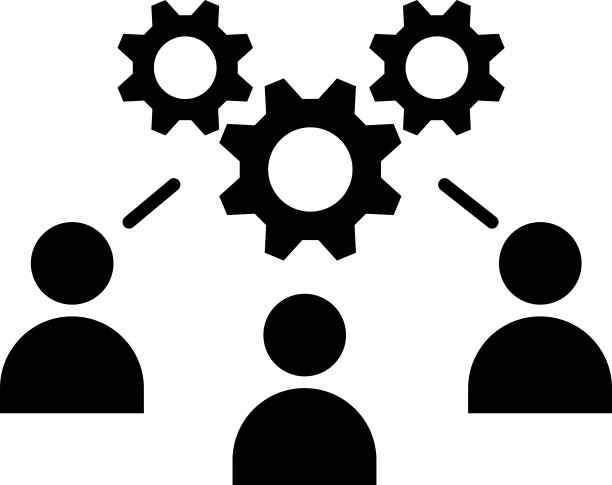 企业管理团队矢量图标图片下载