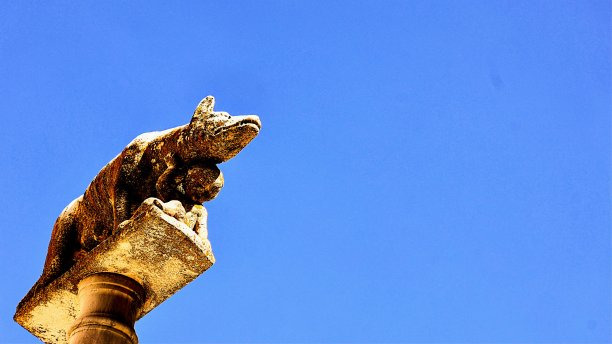 狼的雕像图片下载