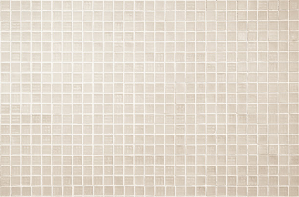 浴室、厨房采用奶油色轻质陶瓷墙格子和地砖马赛克背景。设计图案几何与网格墙纸纹理装饰池。简单无缝抽象表面清洁。图片下载