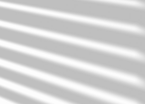 阴影从百叶窗，叠加效果。现实的灰色阴影在白色的背景。适用于产品展示、照片、背景。阳光，光线。3 d渲染。图片下载