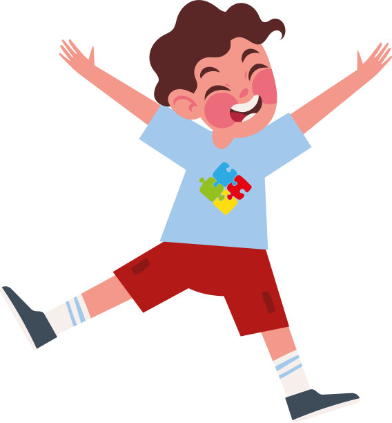 自闭症日快乐男孩图片下载