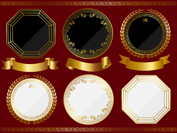 6个中式镜框图片下载