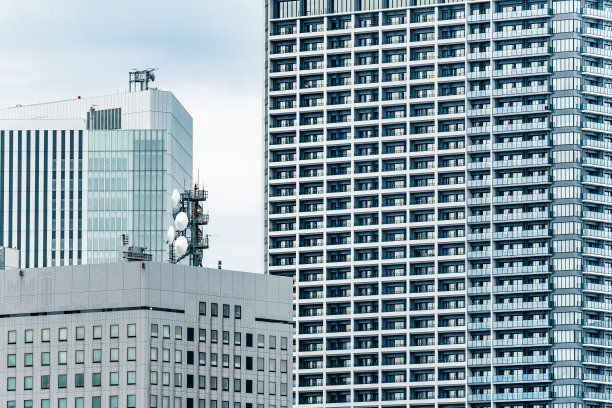 横滨现代公寓的外部视图图片下载