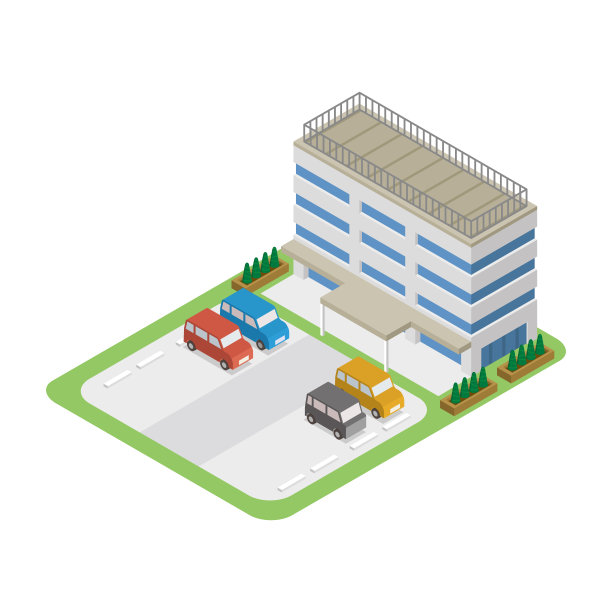 等距的建筑图片下载