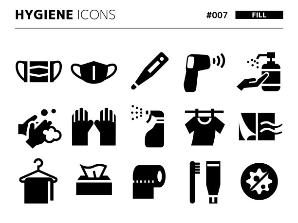与hygiene_007相关的填充样式图标集图片下载