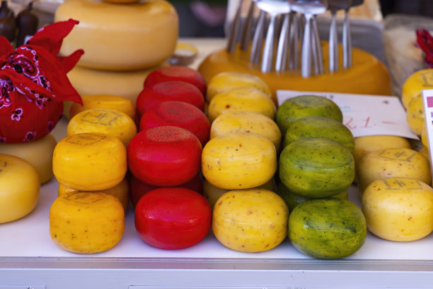 荷兰，荷兰的豪达奶酪图片下载