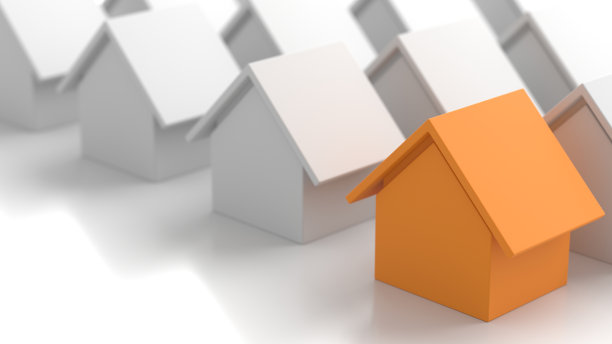 在其他房子中独一无二的房子图片下载