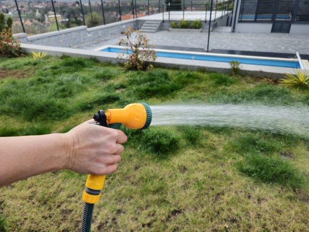 草坪浇水图片下载