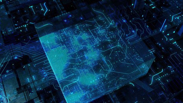 数字立方体，处理器，网络空间图片下载