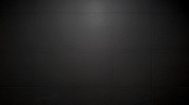 石板瓦陶瓷为工业室内装饰风格。接近暗黑色方砖图案与光从上面用作背景。大型质朴的浴室瓷砖图案。图片下载