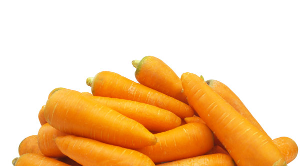 新鲜胡萝卜孤立在白色背景上图片下载