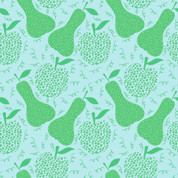 夏季水果无缝图案的儿童和面料图片下载