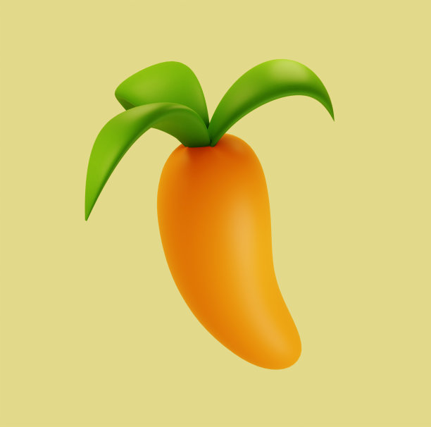 三维渲染蔬菜胡萝卜图标卡通插图图片下载